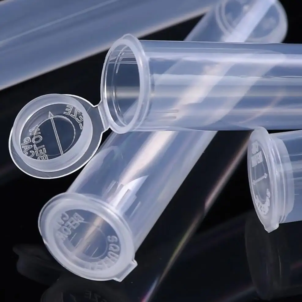 Fast Shipping Wholesale 72mm Transparent Plastic Tubes Top Clear Cylinder Tube Container Packaging With Lid