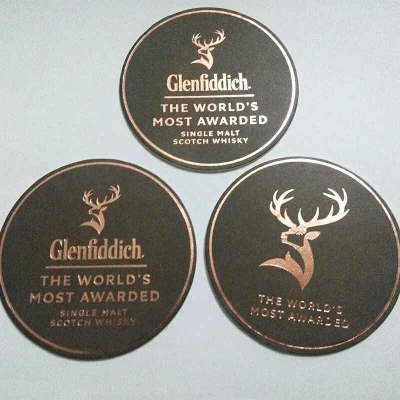 Hot Sale Custom Paper Absorbent Coaster Promotional Mats & Pads