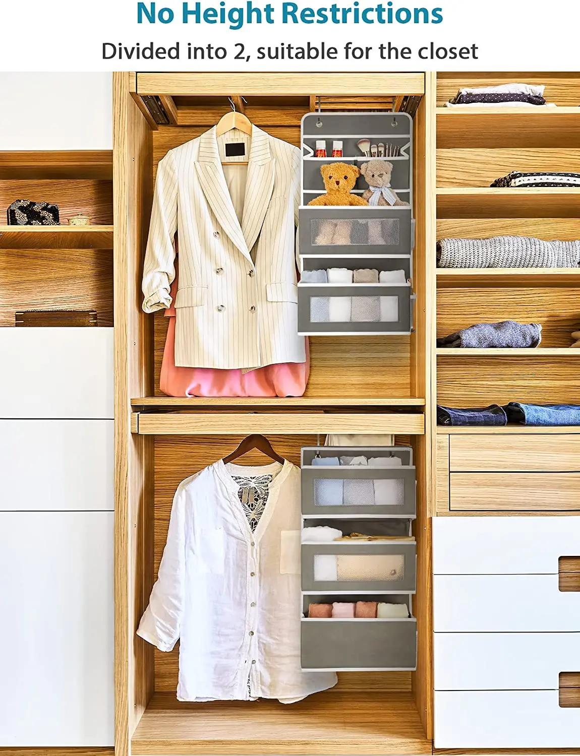 6-layer Detachable Non-woven Door For Storage Hanging Bag For Miscellaneous Items Hanging Bag For 6 Compartments Behind The Door