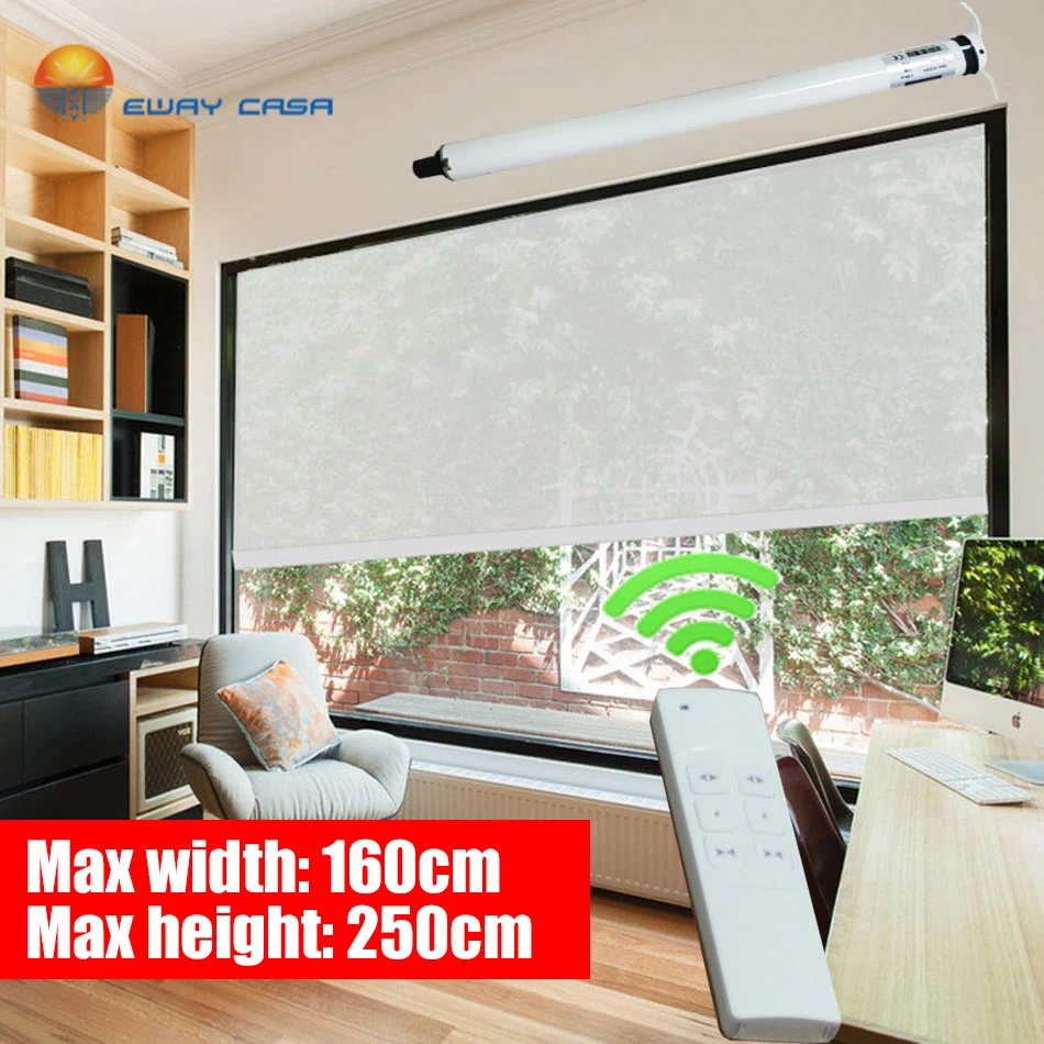 
Motorized Roller Blinds Electric Roller Shades Smart Blinds For Home & Office MRB_MPR-WSERD-30T 