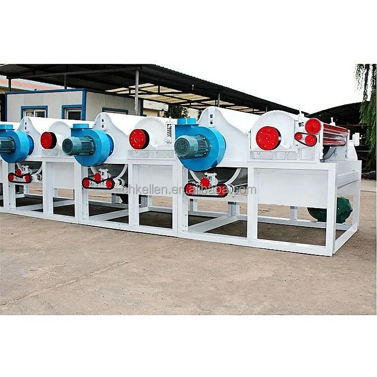 Multifunctional and low noise waste cotton recycling machine