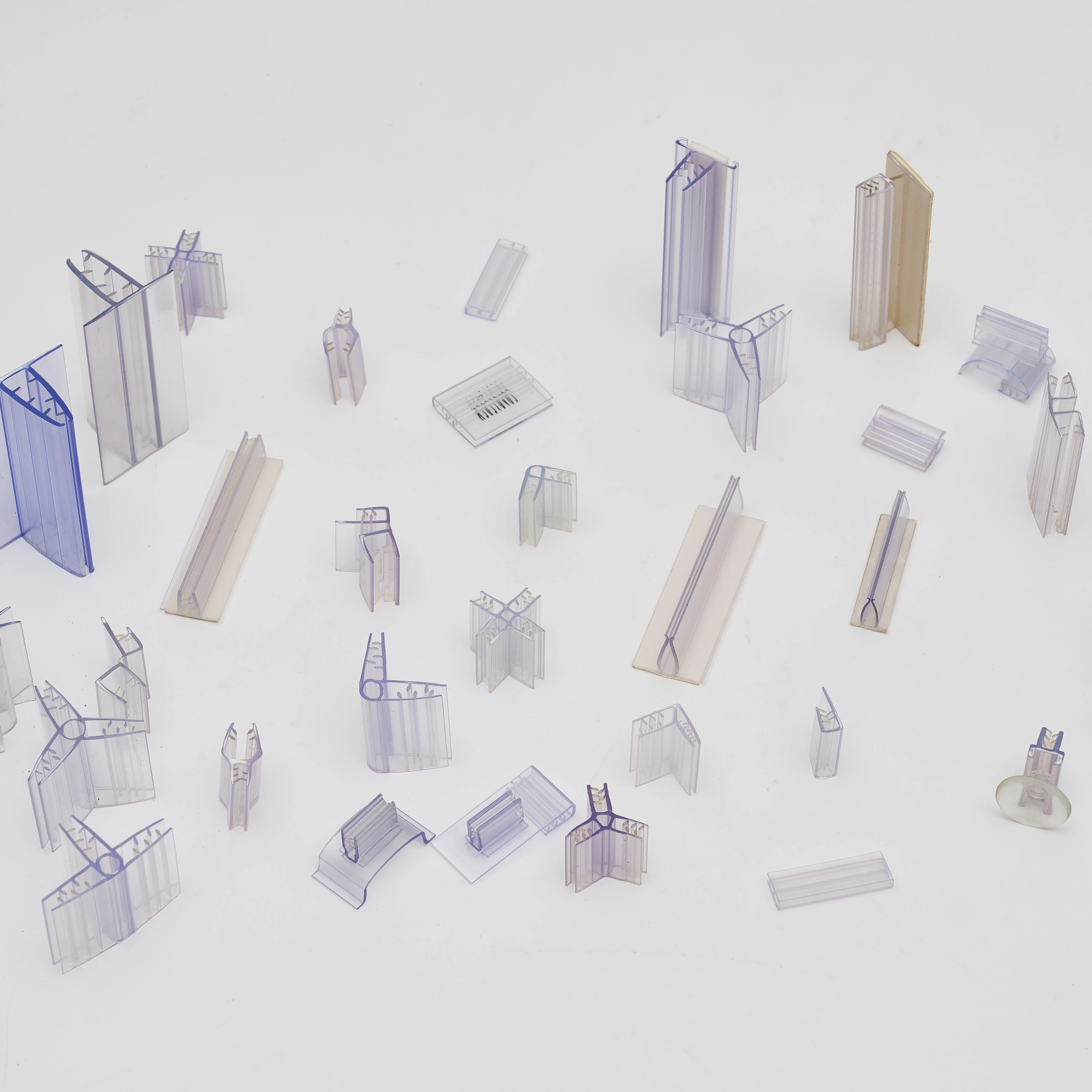 Factory Plastic Supermarket Shelf Accessories Pvc Price Holder Extrusion Supergrip