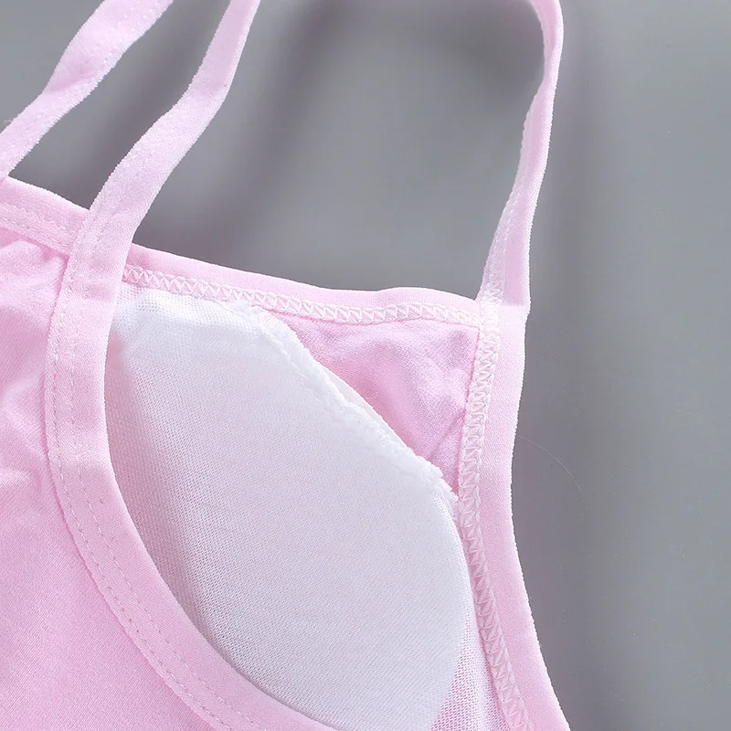 2021 new product sling girl bra developmental cotton thin belt student underwear vest for children