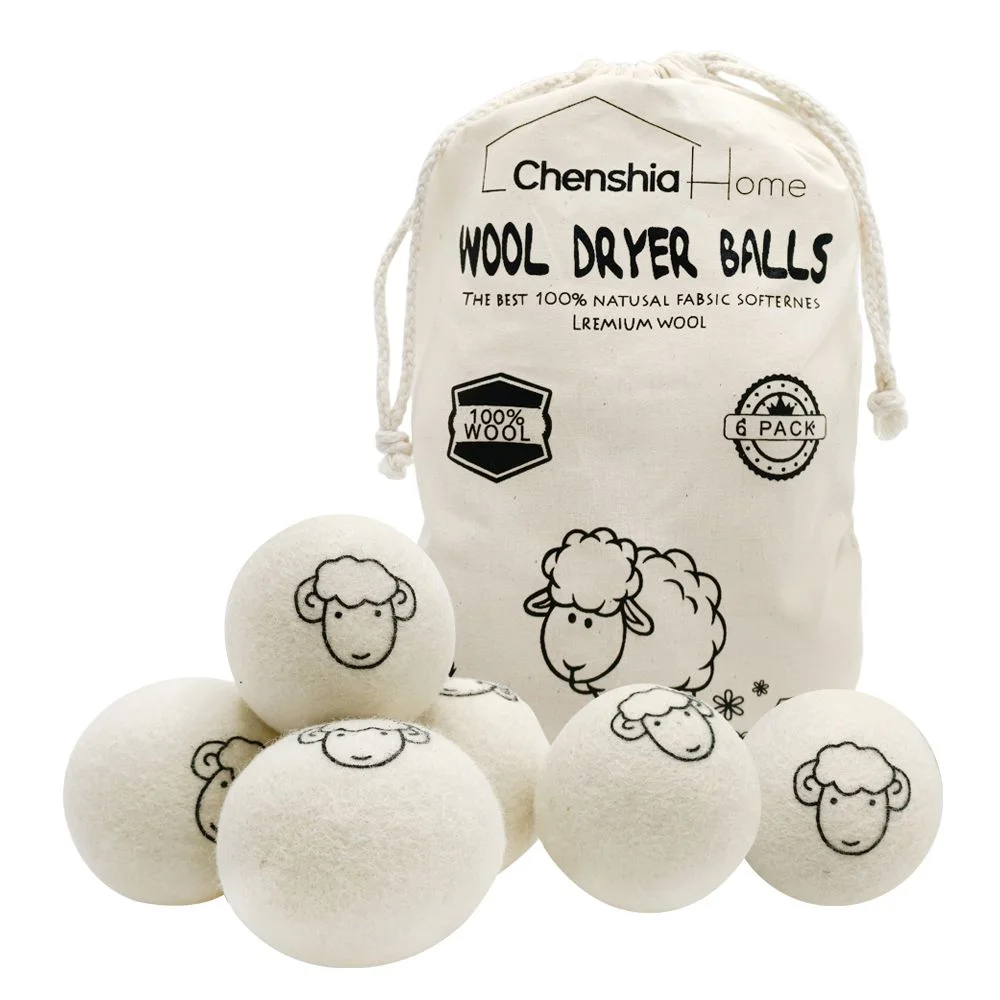 6-pack dryer ball top seller Best Selling Products 2024 New Trending In USA Private Label wool dryer balls organic