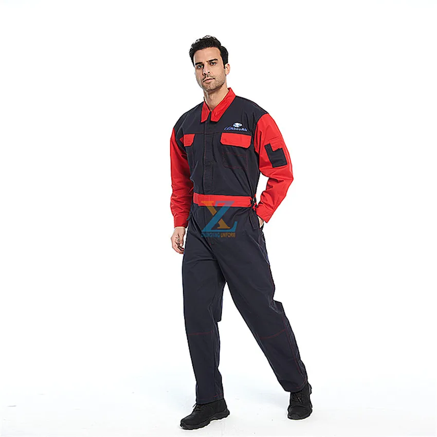 FR Proban 100% Cotton Heat Resistant Orange Coveralls Military Uniform Design Coverall For Work