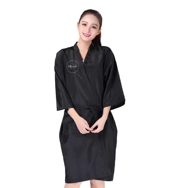 Custom logo hair salon robe for hairdressing salon