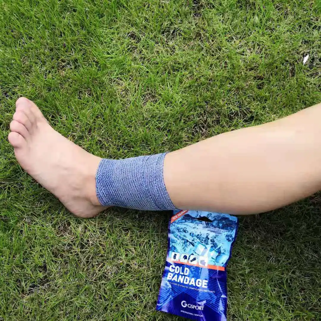 Ready to ship 10cm*3.2m cooling bandage for sports first aid use cold bandage