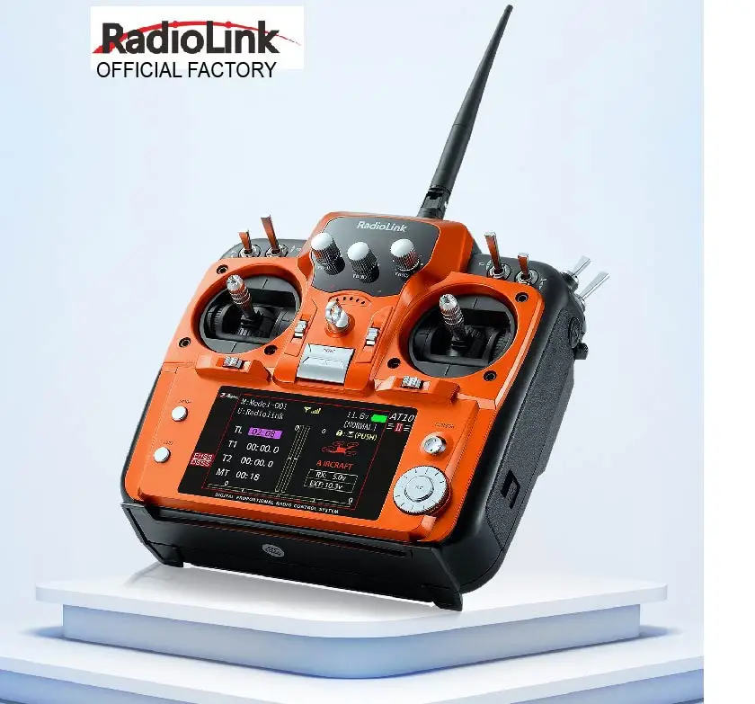 Radiolink AT10II 12CH Programmable Mix Control RC transmitter for remote control helicopter PWM/SBUS/PPM Signal Output for Done