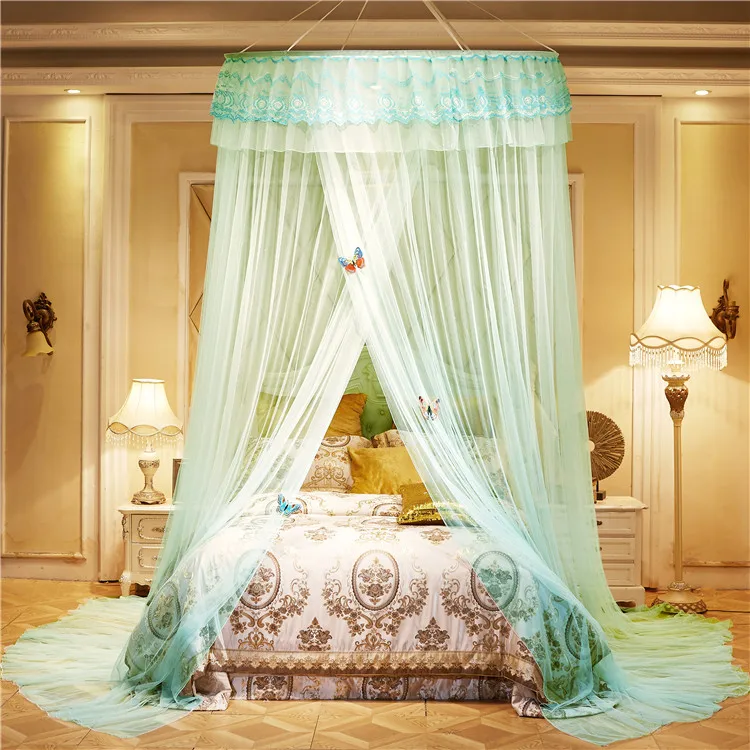 Super easy installation 360 degree folding adults elegant mosquito net set for bed
