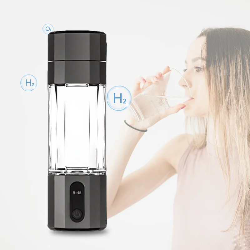 2025 New Factory Offer 2-in-1 Portable Hydrogen Generator Electric Hydrogen Water Bottles Cup 6000ppb Body Healthcare Gifts