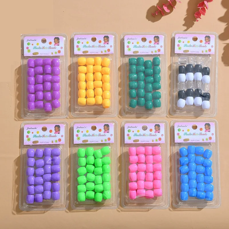 Dreadlocks Accessories Braid Cuff  Hair Synthetic Hair Extension Micro Beads Tools Colorful Kids Hair Sand Beads for Braids
