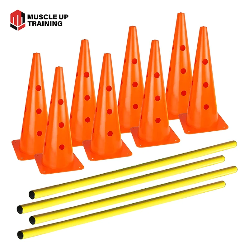 Adjustable Soccer Training Agility Speed Hurdle Cone Set