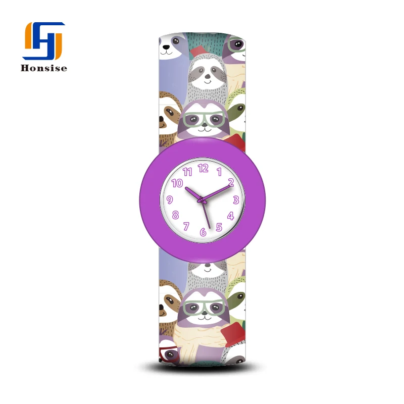 Silicone Snap Cartoon Watch Arrival Silicone Soft Cartoon Kids Slap Band Watches