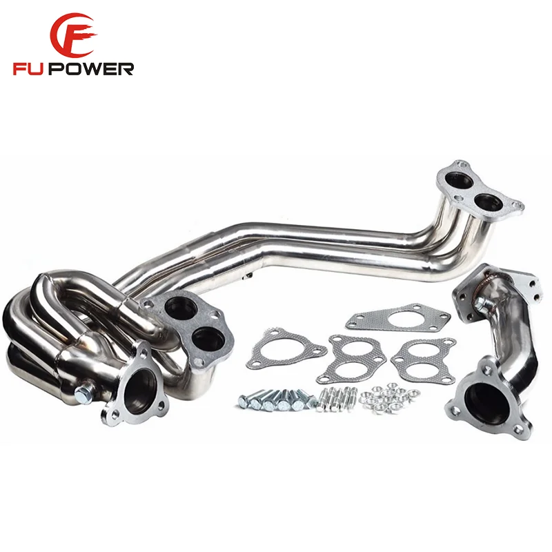 Stainless Header Exhaust Manifold For 02-07 Subaru Impreza WRX/STI EJ20 EJ25