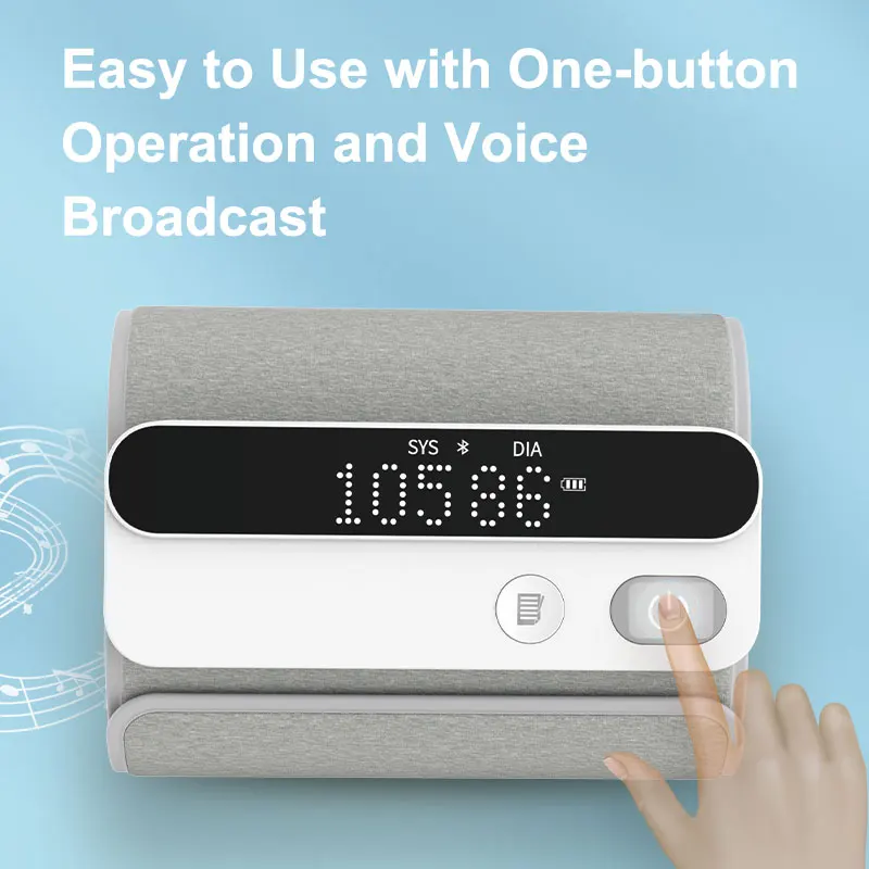 Smart Blood Pressure Machine Medidor De Presion Arterial Sphygmomanometer Arm Rechargeable Smart Arm Blood Pressure Monitor