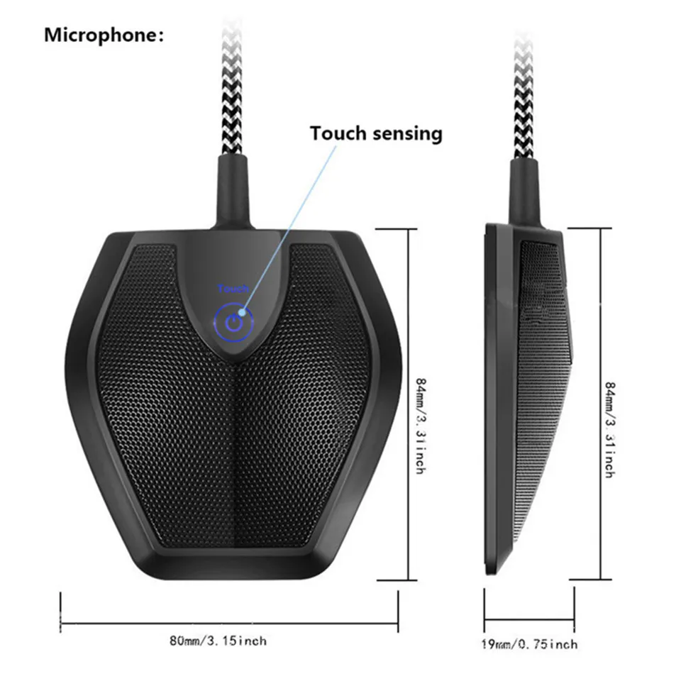 Mute Button Usb Conference Microphone G11 Boundary Microphone