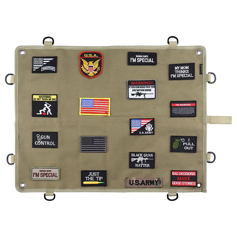 Custom Tactical Patch Holder Organizer Badge Display Board Wall Hanging Panel