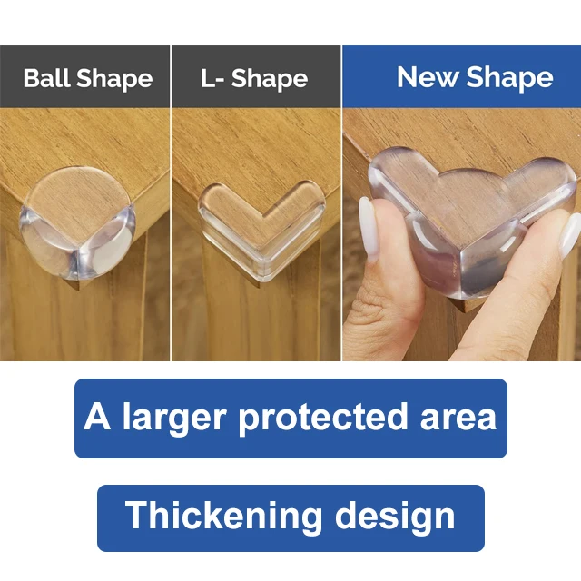 Transparent safety corner protector corner protector for desktop furniture table corner protector