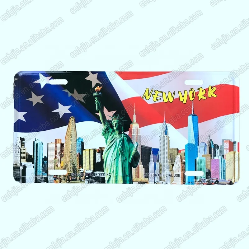 USA California wall decor embossed souvenir  metal aluminum car License plate