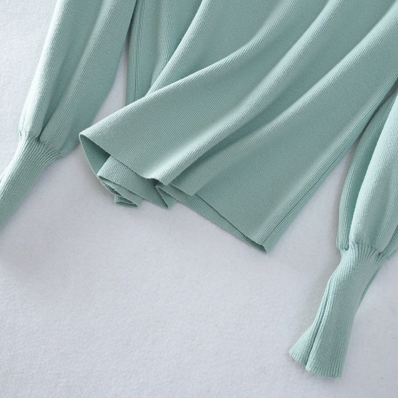 New Design Casual elegant custom logo Crew neck sweater Embroidery flower knitwear women cashmere sweater women