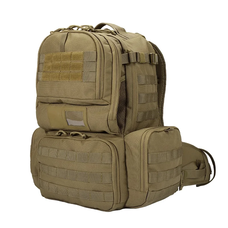 YAKEDA Outdoor Hiking Bags 80L Large Training Faction Trekking Molle Durable Camo Style Bags Training Tactical Backpacks