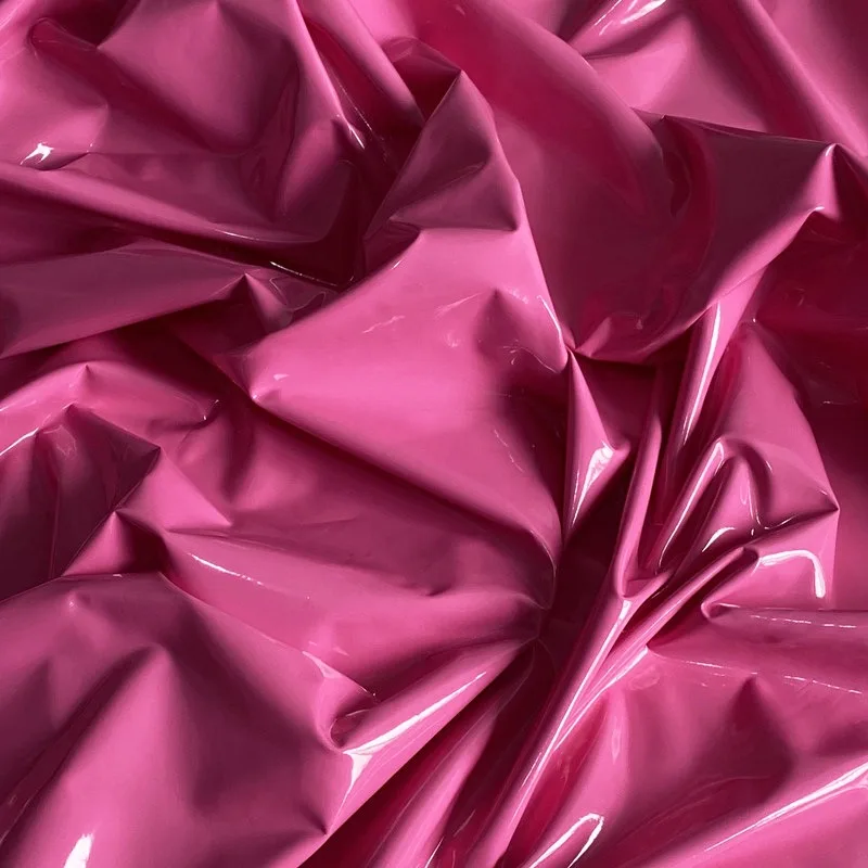 4 way stretch PU mirror plastic fabric vinyl for women garment