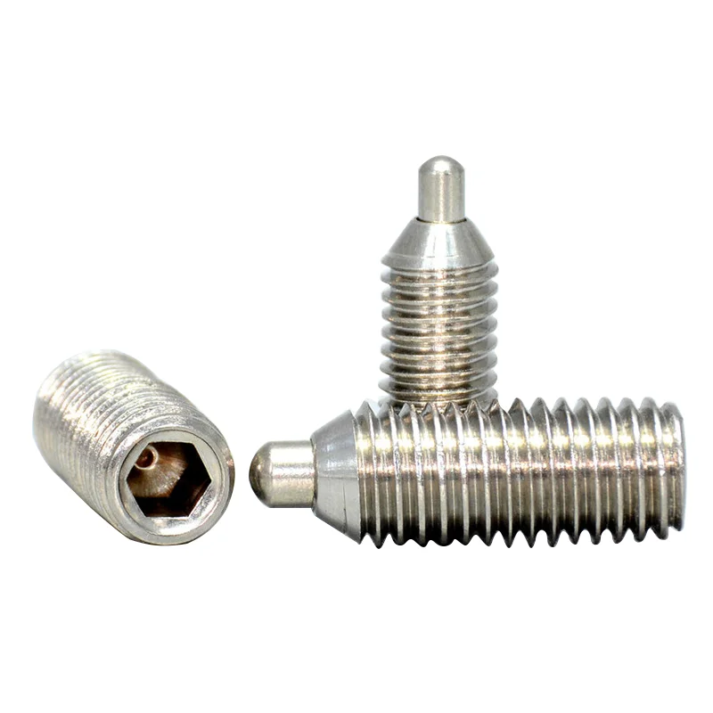Spring plungers 304 Stainless Steel plungers  screw spring pin,M4 M5 M6 M8 M10 M12 ,304 Stainless Steel in stock