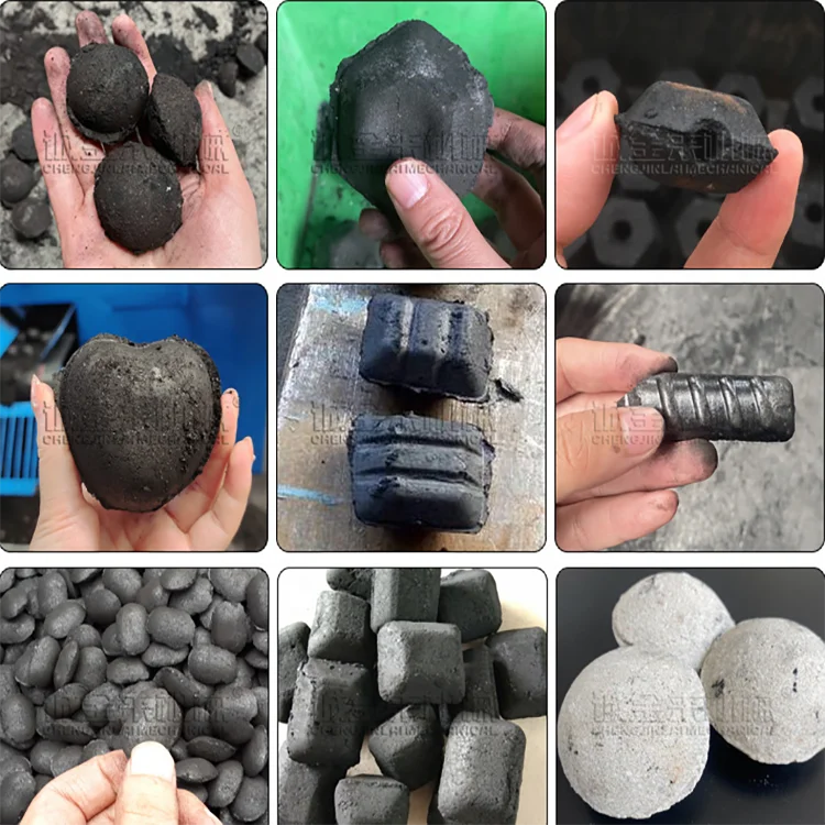 high pressure coal ball pressing machinery carbon powder pressure ball machine charcoal making machine coal production line