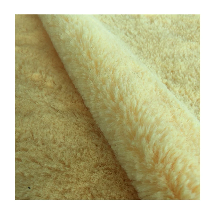 High Quality 20mm Long Pile Polyester Soft PV Plush Faux Fur Fabric for Toys Pillows