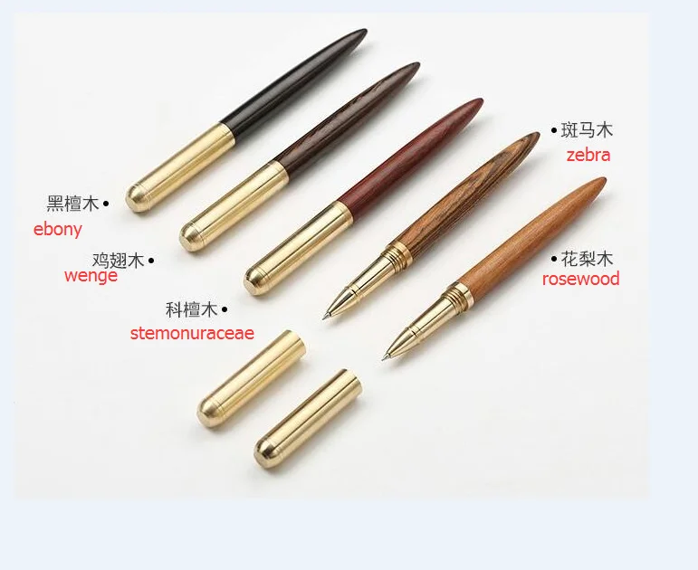 HEAVYWEIGHT oak Exotic Wood blanks Kugelschreiber Brass Components Turning holz eco-friendly Wooden Roller/Fountain Pens