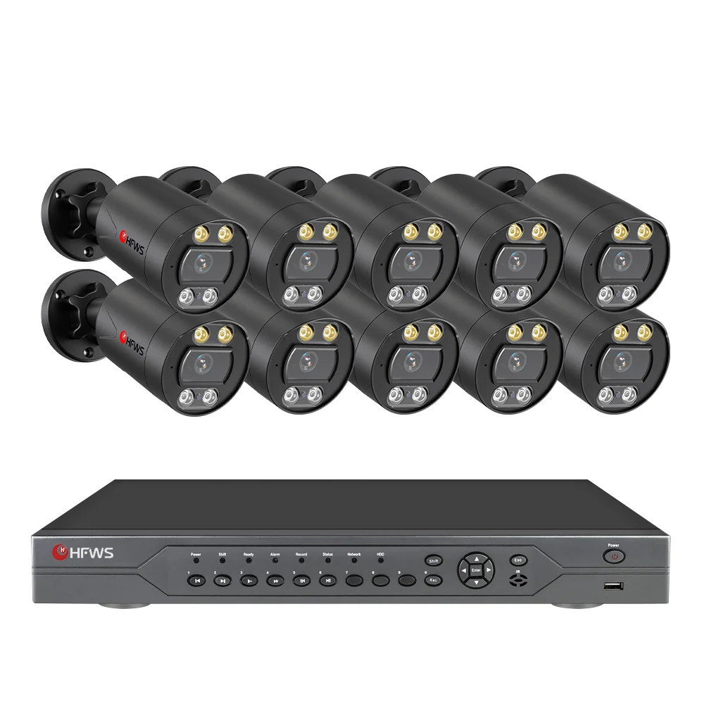 Cctv System 16ch 8mp Network Camera Outdoor H.265 POE ip Cameras NVR kit