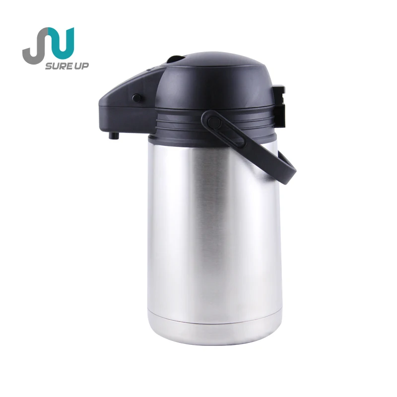 Eco-Friendly LFGB Certificate  3 Liter Carafe Stainless Steel Thermal Pump  Airpot for coffee shop