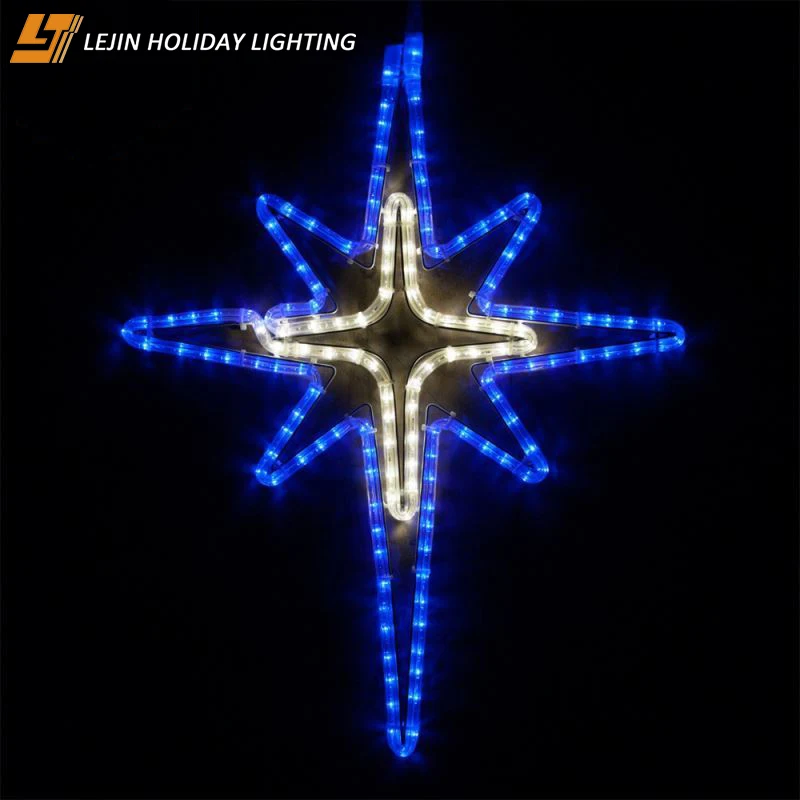 Professional Led Christmas Star String Lights For Festoon Motif Light Fast Delivery