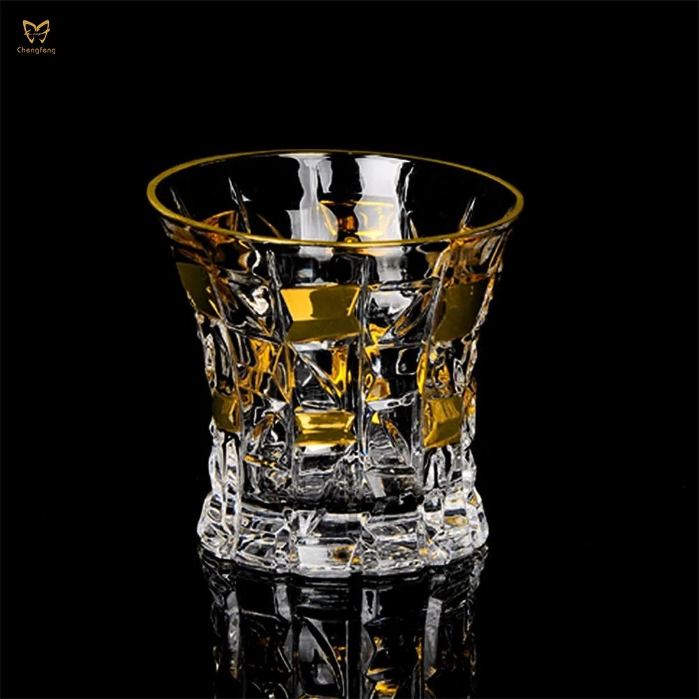700ml Gold Rim Whiskey decanter set of 7 for Home