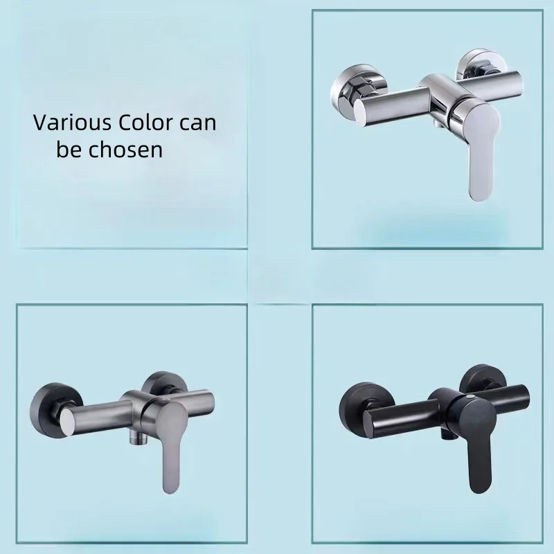 Cheap Price Brushed Nickle Shower Mixer Faucet Modern Bathroom SUS 304 Wall Mount Shower Faucets Mixers