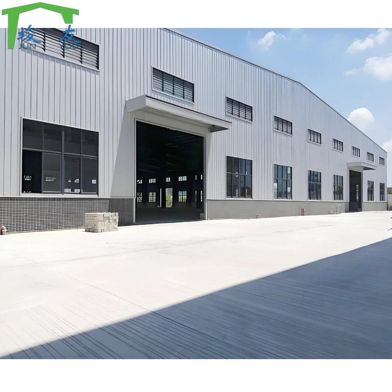 Hot Dipped Galvanized Steel Frame Workshop Curved Roof Structural Steel Workshop Customized Steel Warehouse Workshop Building