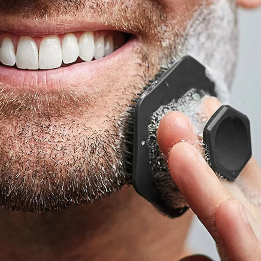 New Handheld Shower Body Face Buffer Premium Soft Bath Body Cleansing Brush Shower Scrubber Silicone Body Scrubber For Man