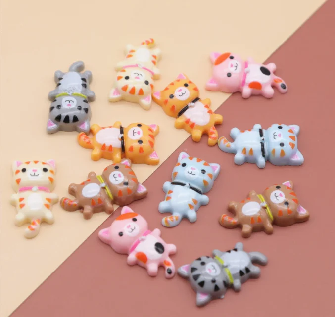 Kawaii Animal Resin Charms Flat Back Cabochon For Slime Filler Kid DIY Mobile Phone Hairclip Keychain Decor Craft