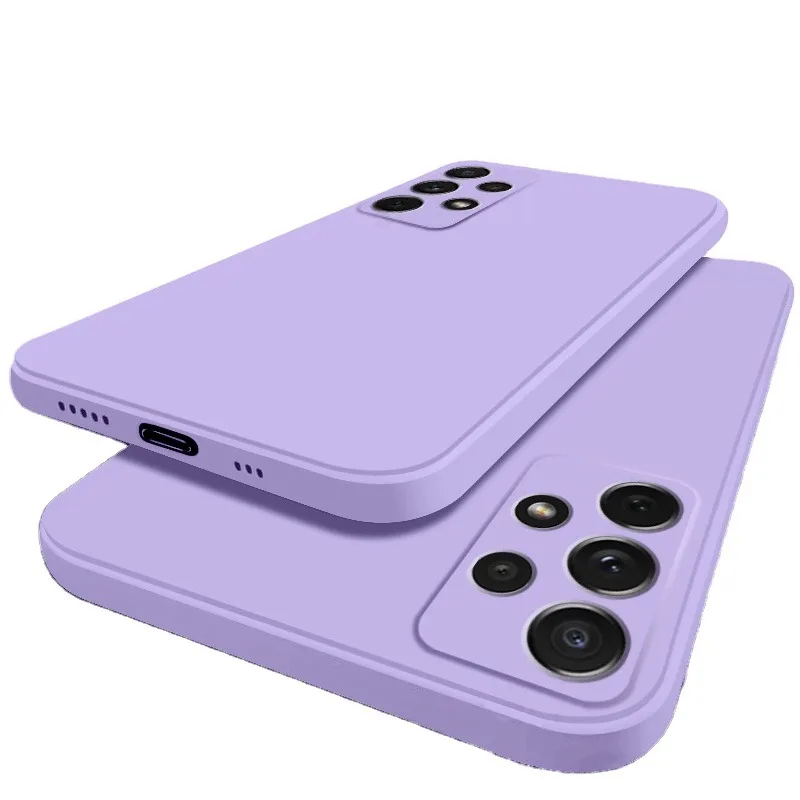 Mobile Phone Case For Samsung Square Phone Case Matte Shockproof Cell Phone Back Cover for Samsung Galaxy TPU Silicone Case