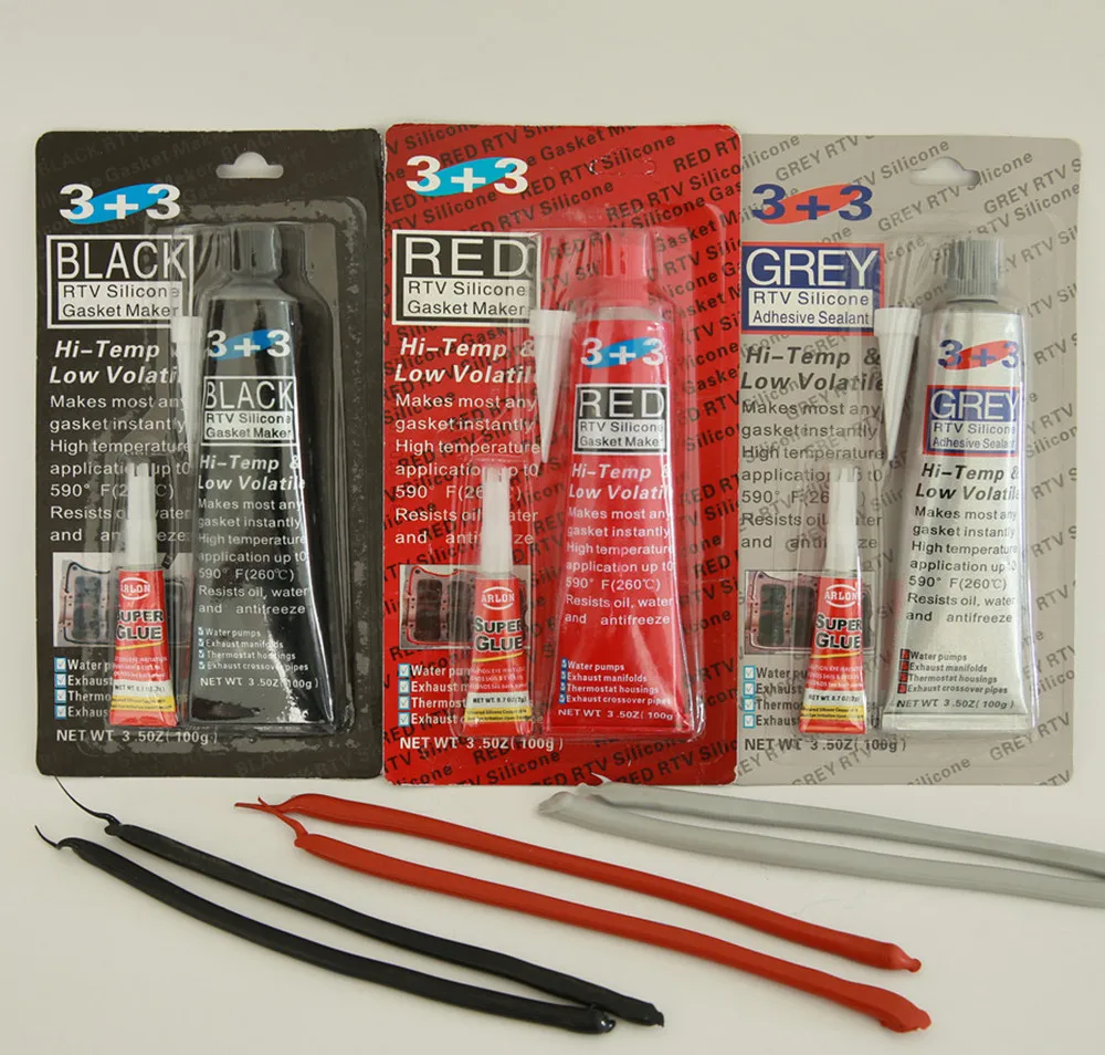 New Arrival Factory adhesive silicon sealants for auto Mega Grey RTV gasket maker