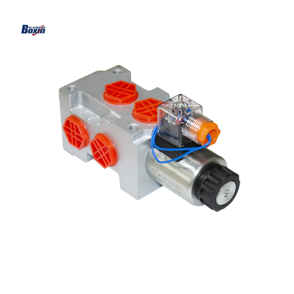 High Quality Adjustable Solenoid 6 2 Monoblock Hydraulic flow control valve 24V for Agricultural Machines