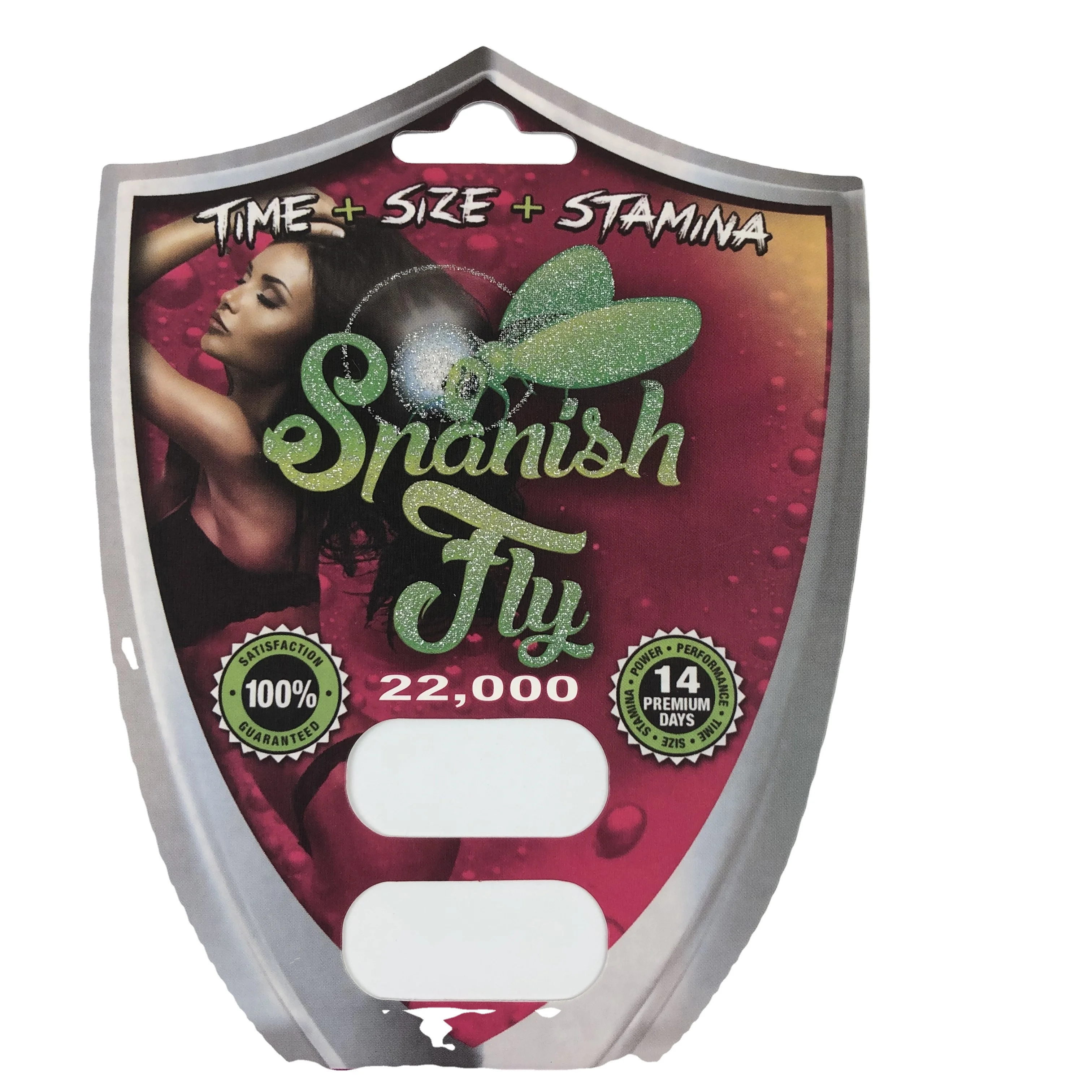 Spanish Fly /Black Panther Paper Blister Cards/Display Boxes for Pill Packages-24 Packs Per Box