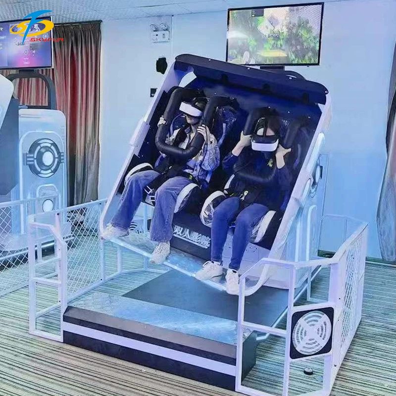 Skyfun Hot Sale 360VR Simulator Double Seats Machine, 2 Seats 360 Degree Rotating VR Cinema