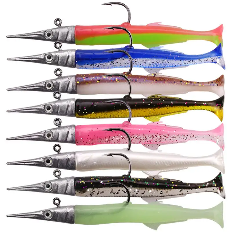 High quality 11cm/14g Artificial tuna soft bait with lead head sinking swim shad soft fishing lure