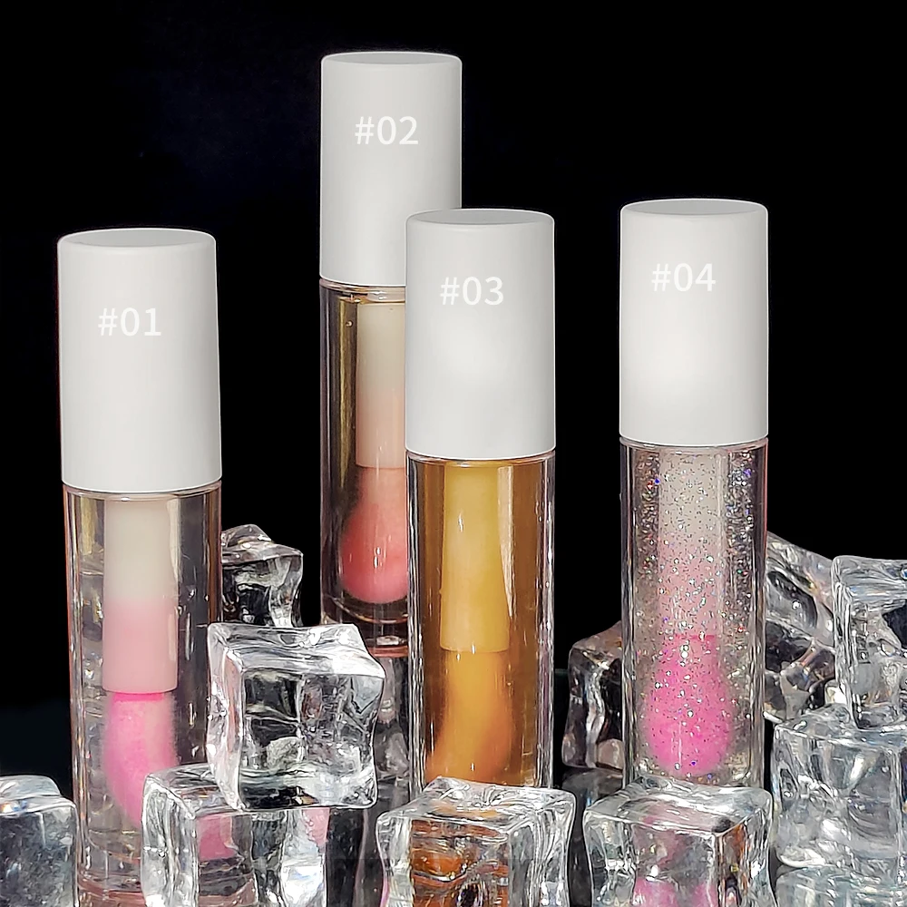 New Color-changing Lip Gloss With 4 Colors Lip Beauty Glossy Plumping Lip Gloss