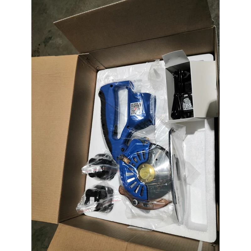 Industrial Electric Scissors Cutting Cloth Machine Silent Servo Direct Drive Electric Round Knife Cutting Machine