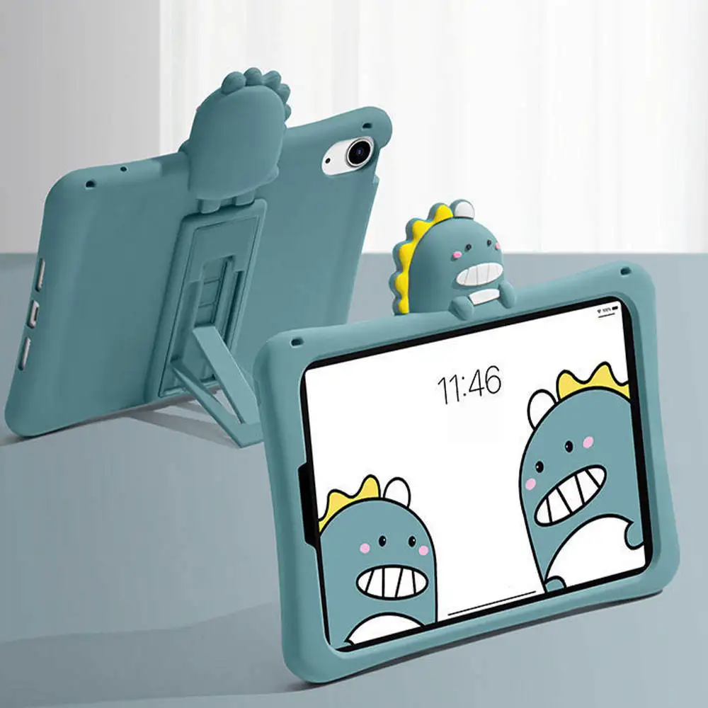 Manufacturer Custom Eco-friendly Dinosaur Pattern All inclusive Silica Gel Mobile Phone Case