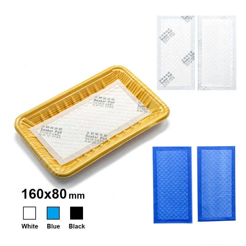 Convenient Kitchen Blood Water Absorbent Food Pad Absorb Excess Moisture or Liquid from Meat,vegetable or Fruit 1040133067 DMPAD