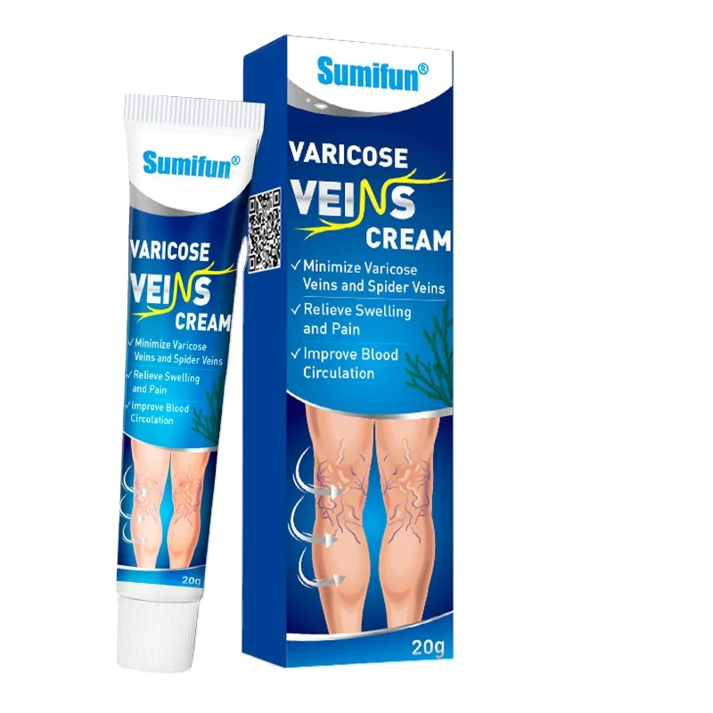 Sumifun 20g Body Cream Varicose Veins Relaxing Leg Improve Blood Circulation Relief Blood Vein Spider Veins Treatment