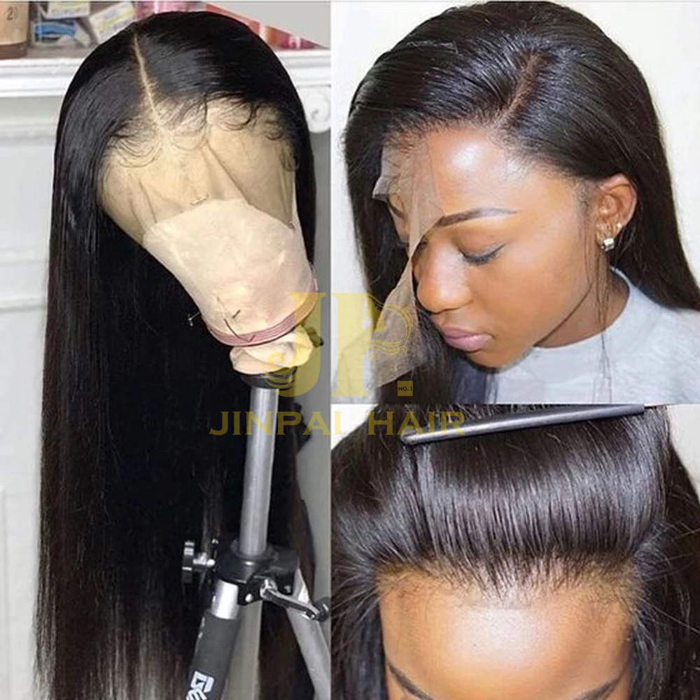 
JP Remy raw virgin brazilian human hair lace front wig,Virgin Hair Lace Wig For Black Women,Pre Pluck Lace Wig With Baby Hair 